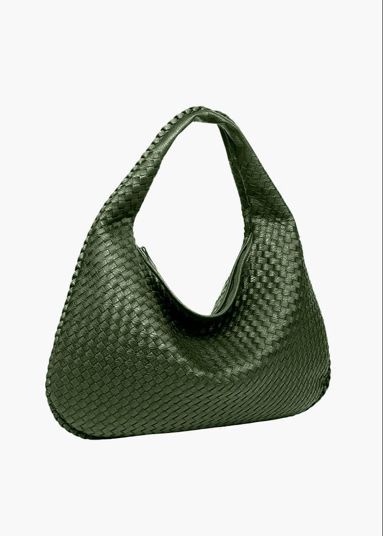 Trina - woven Lattice Shoulder Bag