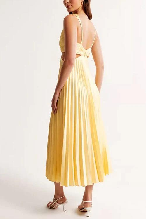 Harper – Plissé Cut-Out Dress