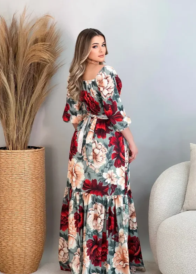 Sarah - The Penelope Floral Midi Dress