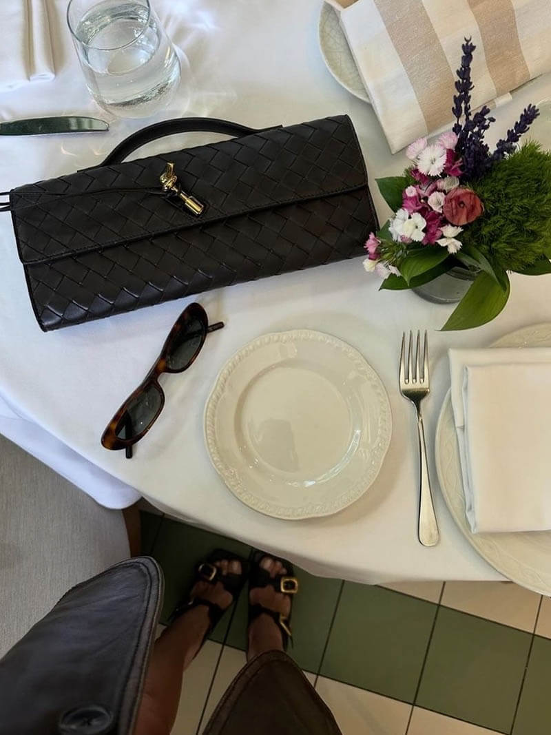 Clara’s Woven Brenda Bag – Chic Sophistication in Every Detail