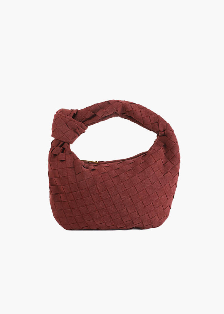 Laura - Mini sac en daim tissé