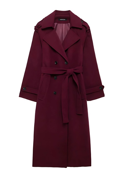 Freya's - Burgundy Coat Season’s Must Have