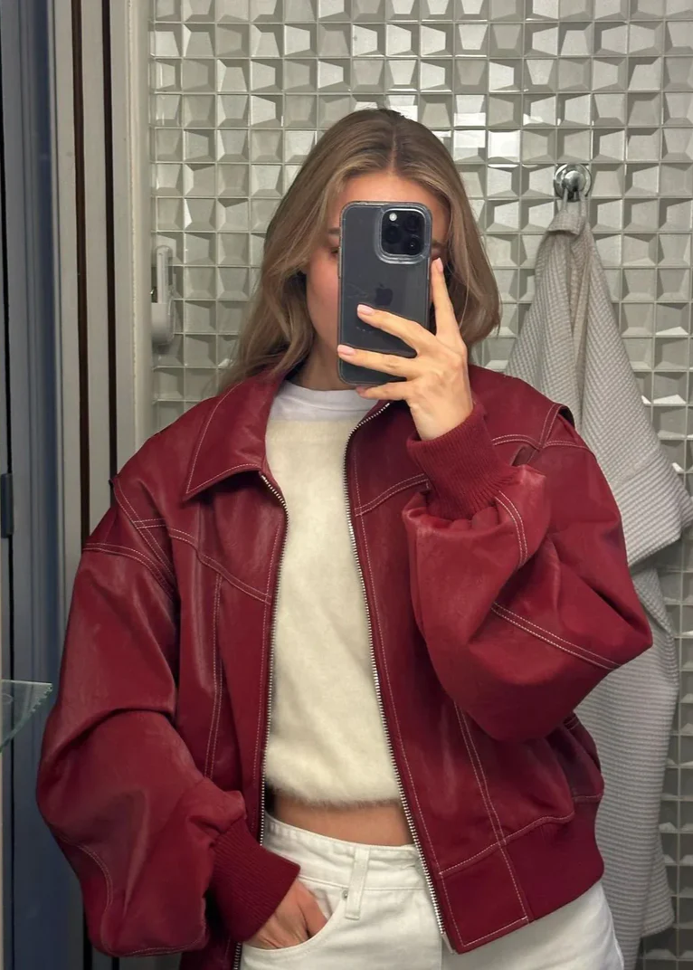 Chelsey's - Veste oversize à coutures contrastées