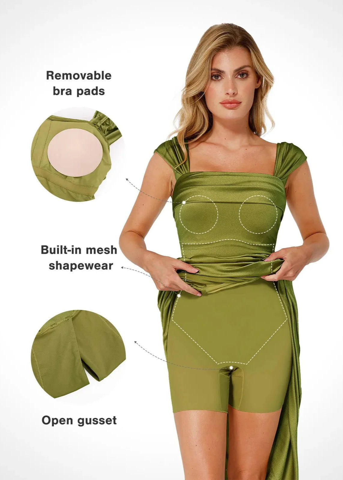 Ava - Robe longue gainante et brillante