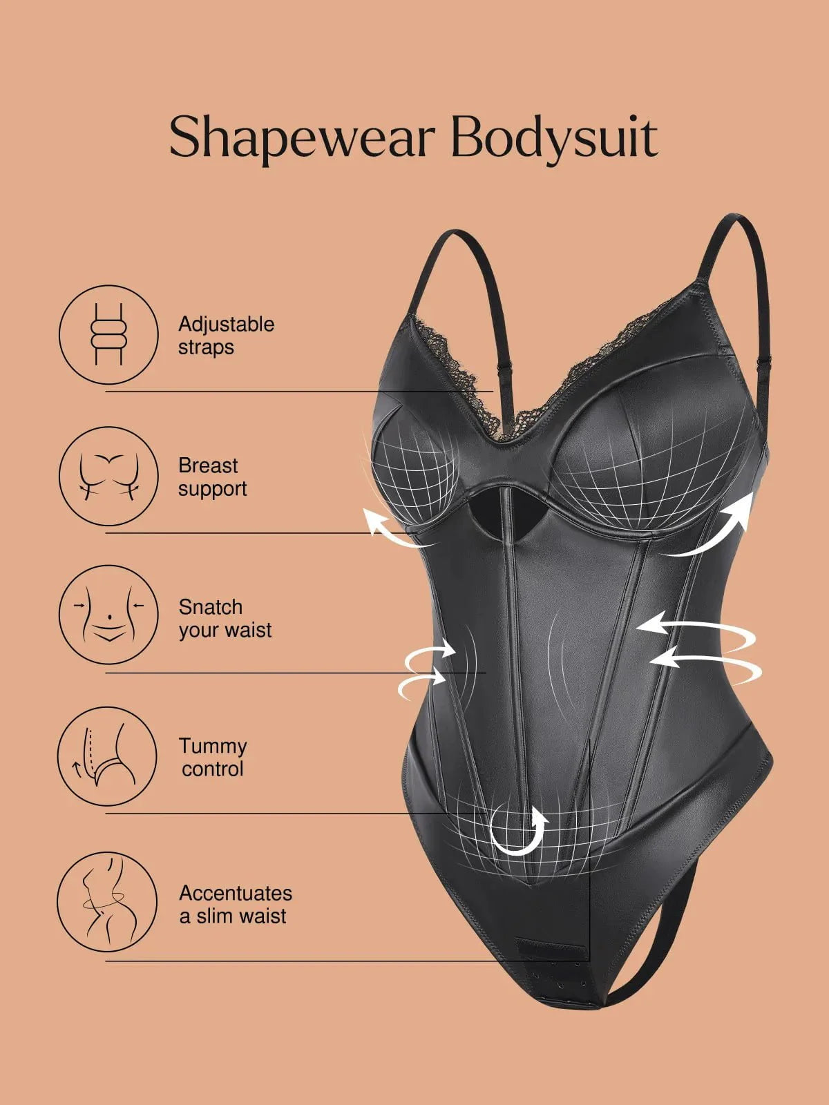 Ava - Shapewear en similicuir