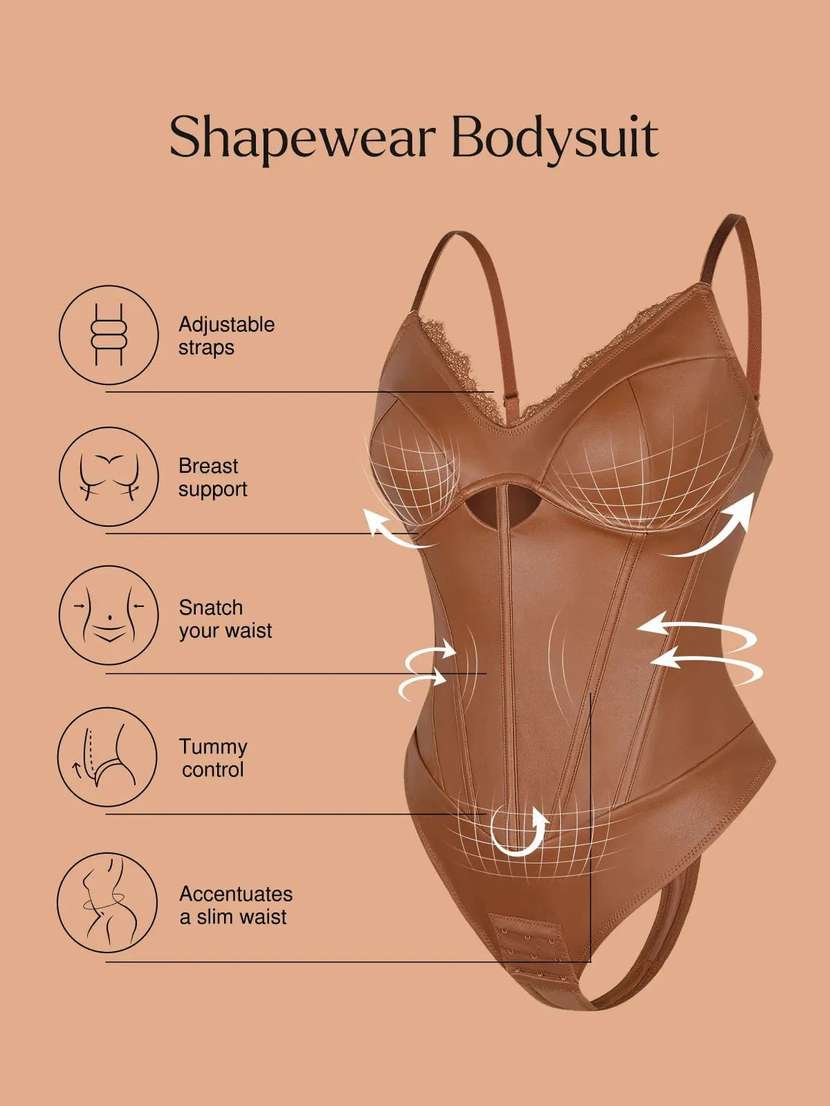 Ava - Shapewear en similicuir