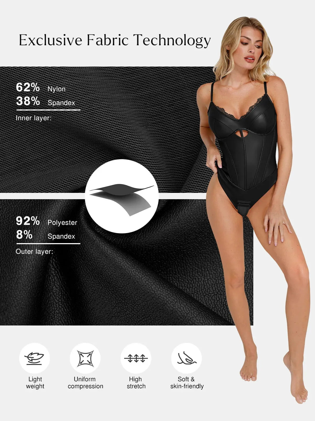Ava - Shapewear en similicuir