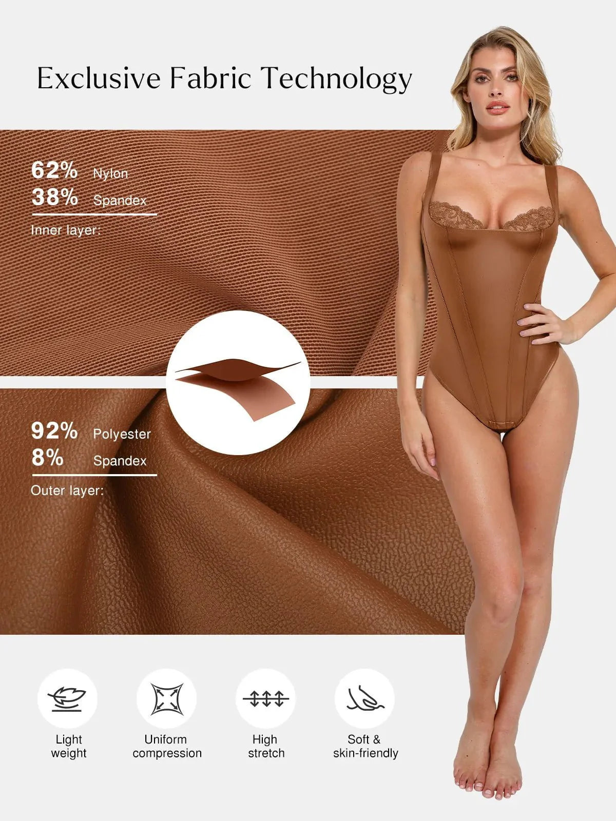 Lena - Similicuir et dentelle