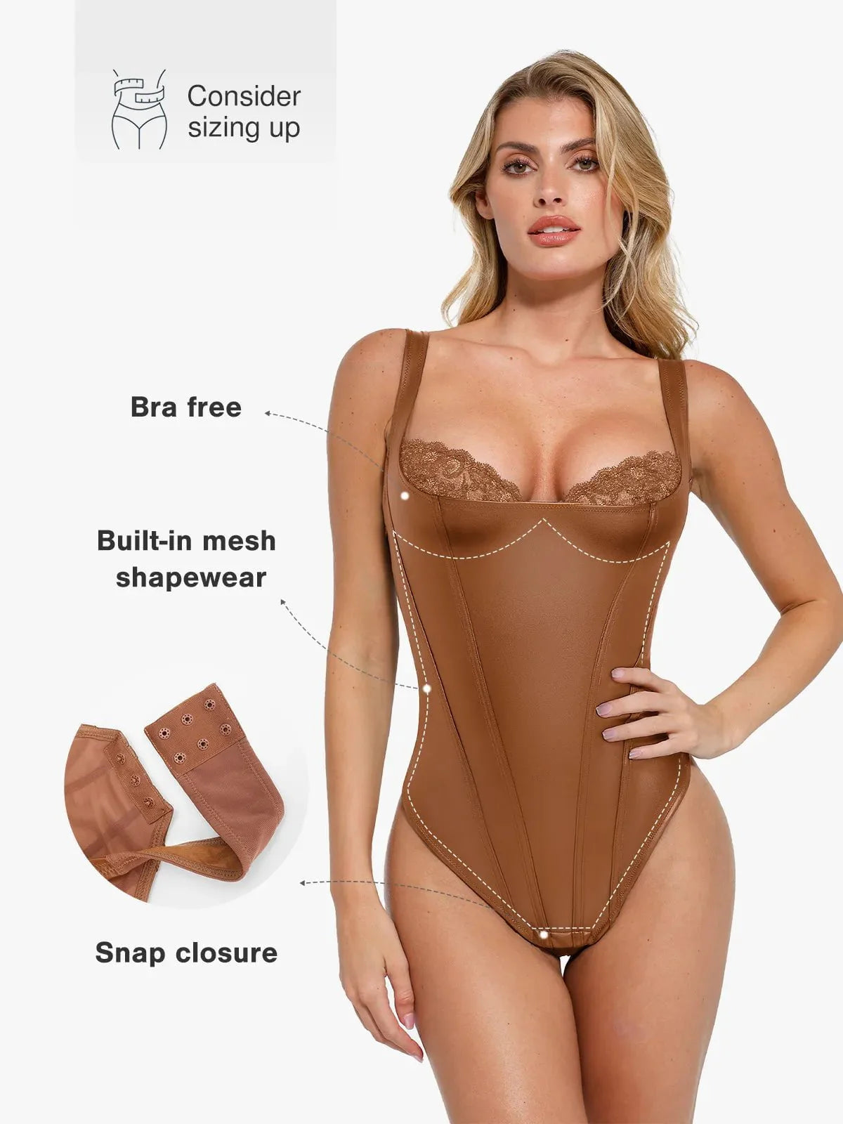 Lena - Similicuir et dentelle