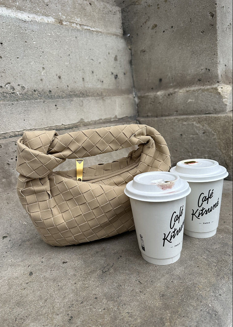 Laura - Mini sac en daim tissé